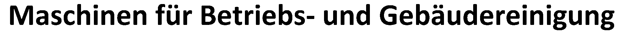 Reinigungstechnik Geiger | Reinigungsmaschinen | Mieten